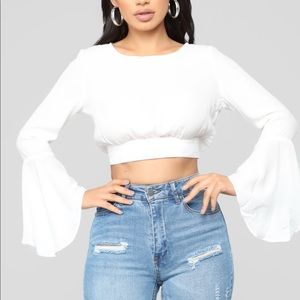 White Crop Top